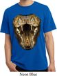 Mens Snake Shirt Big Cobra Snake Face Pigment Dyed Tee T-Shirt