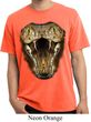 Mens Snake Shirt Big Cobra Snake Face Pigment Dyed Tee T-Shirt