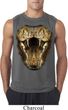Mens Snake Shirt Big Cobra Snake Face Sleeveless Tee T-Shirt