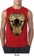 Mens Snake Shirt Big Cobra Snake Face Sleeveless Tee T-Shirt
