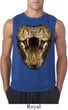 Mens Snake Shirt Big Cobra Snake Face Sleeveless Tee T-Shirt