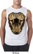 Mens Snake Shirt Big Cobra Snake Face Sleeveless Tee T-Shirt