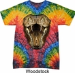 Mens Snake Shirt Big Cobra Snake Face Tie Dye T-shirt