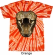 Mens Snake Shirt Big Cobra Snake Face Twist Tie Dye Tee T-shirt