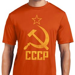 Mens Soviet Shirt CCCP Distressed Moisture Wicking Tee