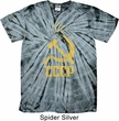 Mens Soviet Shirt CCCP Distressed Spider Tie Dye Tee T-shirt