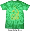 Mens Soviet Shirt CCCP Distressed Spider Tie Dye Tee T-shirt