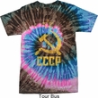 Mens Soviet Shirt CCCP Distressed Tie Dye Tee T-shirt