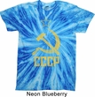 Mens Soviet Shirt CCCP Distressed Twist Tie Dye Tee T-shirt