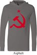 Mens Soviet Shirt Red Hammer And Sickle Lightweight Hoodie Tee T-Shirt