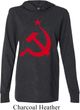 Mens Soviet Shirt Red Hammer And Sickle Lightweight Hoodie Tee T-Shirt