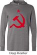 Mens Soviet Shirt Red Hammer And Sickle Lightweight Hoodie Tee T-Shirt