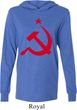 Mens Soviet Shirt Red Hammer And Sickle Lightweight Hoodie Tee T-Shirt