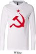 Mens Soviet Shirt Red Hammer And Sickle Lightweight Hoodie Tee T-Shirt