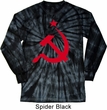 Mens Soviet Shirt Red Hammer And Sickle Long Sleeve Tie Dye Tee