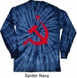 Mens Soviet Shirt Red Hammer And Sickle Long Sleeve Tie Dye Tee