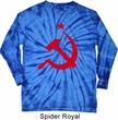 Mens Soviet Shirt Red Hammer And Sickle Long Sleeve Tie Dye Tee
