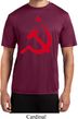 Mens Soviet Shirt Red Hammer And Sickle Moisture Wicking Tee T-Shirt