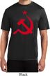 Mens Soviet Shirt Red Hammer And Sickle Moisture Wicking Tee T-Shirt