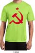 Mens Soviet Shirt Red Hammer And Sickle Moisture Wicking Tee T-Shirt