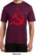 Mens Soviet Shirt Red Hammer And Sickle Moisture Wicking Tee T-Shirt