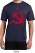 Mens Soviet Shirt Red Hammer And Sickle Moisture Wicking Tee T-Shirt
