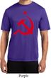 Mens Soviet Shirt Red Hammer And Sickle Moisture Wicking Tee T-Shirt