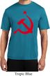 Mens Soviet Shirt Red Hammer And Sickle Moisture Wicking Tee T-Shirt