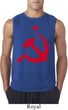 Mens Soviet Shirt Red Hammer And Sickle Sleeveless Tee T-Shirt