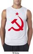 Mens Soviet Shirt Red Hammer And Sickle Sleeveless Tee T-Shirt