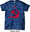 Mens Soviet Shirt Red Hammer And Sickle Spider Tie Dye Tee T-shirt