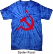 Mens Soviet Shirt Red Hammer And Sickle Spider Tie Dye Tee T-shirt