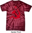 Mens Soviet Shirt Red Hammer And Sickle Spider Tie Dye Tee T-shirt