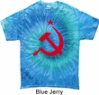 Mens Soviet Shirt Red Hammer And Sickle Tie Dye Tee T-shirt