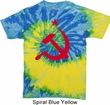Mens Soviet Shirt Red Hammer And Sickle Tie Dye Tee T-shirt