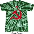 Mens Soviet Shirt Red Hammer And Sickle Twist Tie Dye Tee T-shirt