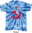 Mens Soviet Shirt Red Hammer And Sickle Twist Tie Dye Tee T-shirt