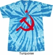 Mens Soviet Shirt Red Hammer And Sickle Twist Tie Dye Tee T-shirt