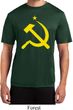 Mens Soviet Shirt Yellow Hammer And Sickle Moisture Wicking Tee