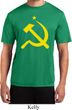 Mens Soviet Shirt Yellow Hammer And Sickle Moisture Wicking Tee