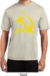 Mens Soviet Shirt Yellow Hammer And Sickle Moisture Wicking Tee