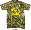Mens Soviet Shirt Yellow Hammer And Sickle Tie Dye Tee T-shirt