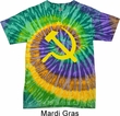 Mens Soviet Shirt Yellow Hammer And Sickle Tie Dye Tee T-shirt