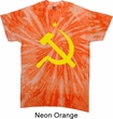 Mens Soviet Shirt Yellow Hammer And Sickle Twist Tie Dye Tee T-shirt