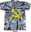 Mens Soviet Shirt Yellow Hammer And Sickle Twist Tie Dye Tee T-shirt