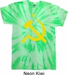 Mens Soviet Shirt Yellow Hammer And Sickle Twist Tie Dye Tee T-shirt