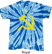 Mens Soviet Shirt Yellow Hammer And Sickle Twist Tie Dye Tee T-shirt