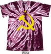 Mens Soviet Shirt Yellow Hammer And Sickle Twist Tie Dye Tee T-shirt