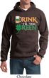 Mens St Patrick's Day Hoodie Drink Til Yer Green Hoody
