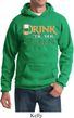 Mens St Patrick's Day Hoodie Drink Til Yer Green Hoody